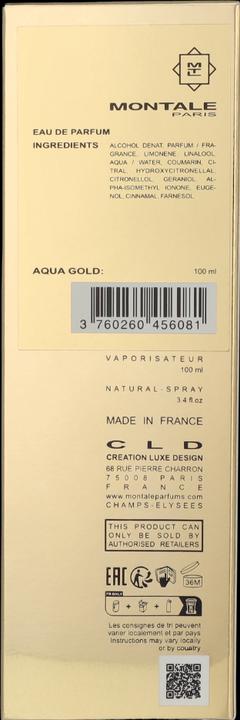 Actual product image Montale Aqua Gold (Eau de parfum, 100 ml)