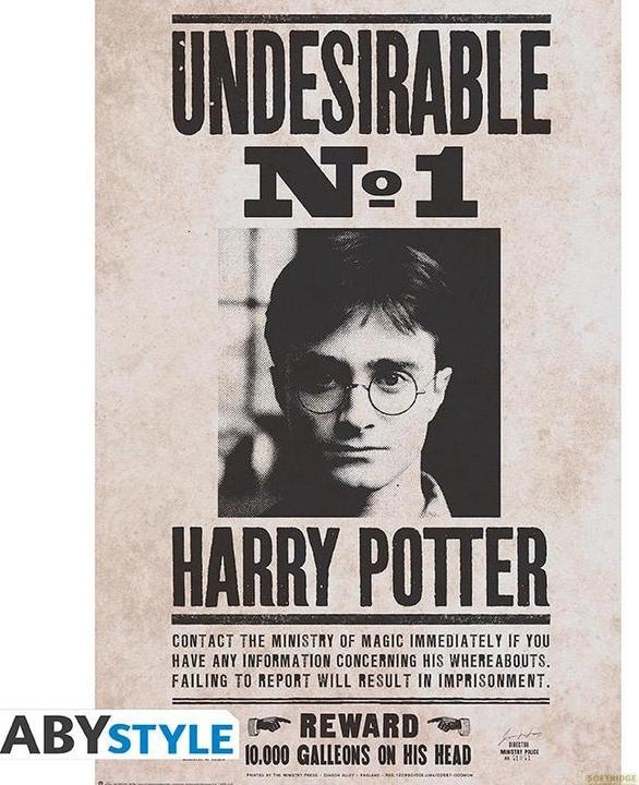 Image du produit ABYstyle Poster Harry Potter : Underisable n 1 (91.5x61) (ax2) (91,5 x 61 cm)
