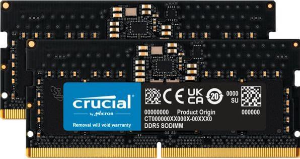 Image du produit Crucial Kit DDR5-5600 24 Go 2x12 Go SODIMM CL46 (24Gbit) (5600 MHz, RAM DDR5, SO-DIMM)