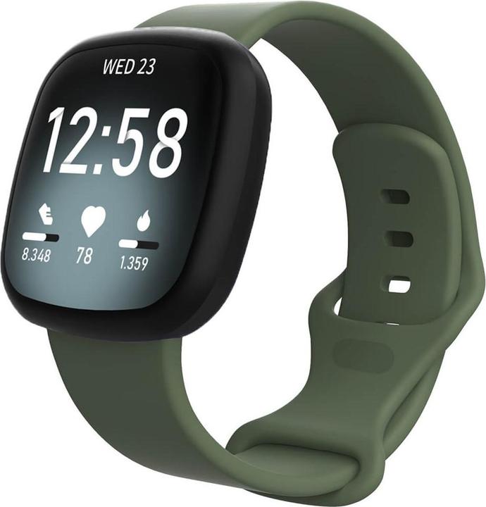 Produktbild Cover-Discount Fitbit Versa 4 / Sense 2 - Silikon Ersatzarmband grün (Silikon)