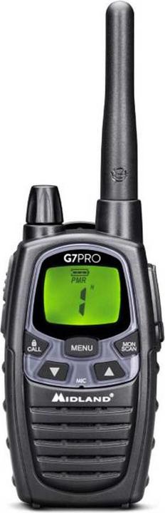 Midland G7 Pro Single PMR + LPD radio with 16 channels (10 km)