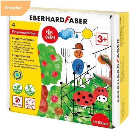 Image du produit EberhardFaber Peinture au doigt 100 ml, lot de 4 (Trié, 400 ml)