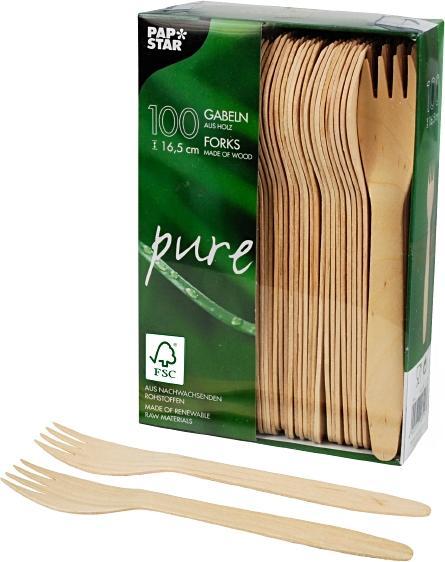 Papstar Gabeln "pure" (100 x)