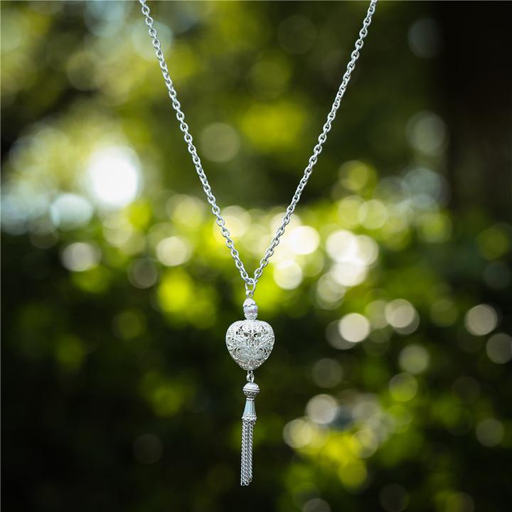 Actual product image Andreani Necklace with heart pendant with freshwater pearls (Metal)