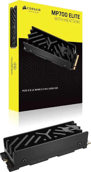 Actual product image Corsair SSD 1TB M.2 PCI-E NVMe Gen5 MP700 Elite HS (1000 GB, M.2 2280)