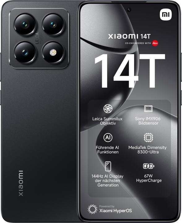 Image du produit Xiaomi 14T + Moniteur de jeu incurvé 30" Bundle de lancement (256 Go, Noir Titan, 6.67", Double SIM, 50 Mpx, 5G)