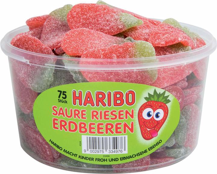 Produktbild Haribo Saure Riesen Erdbeeren (75 Stk., 1200 g)