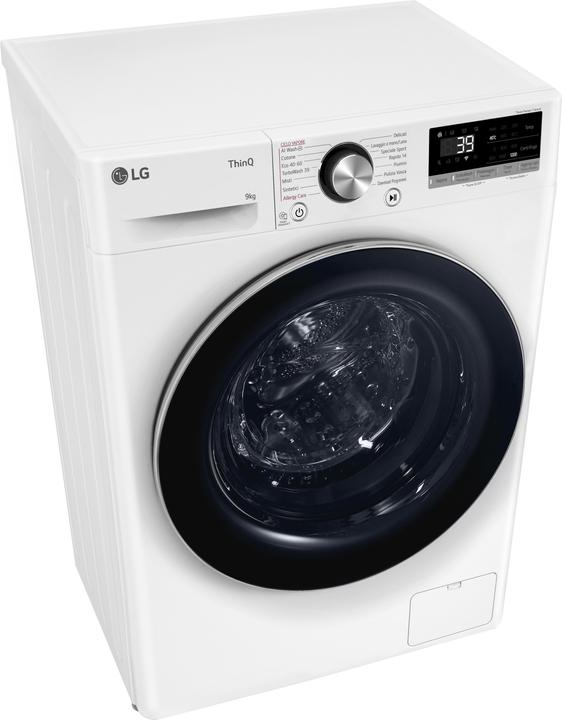 Image du produit LG F2R7S09TSWC Lave-linge Slim 9" à chargement frontal (9 kg, Gauche)