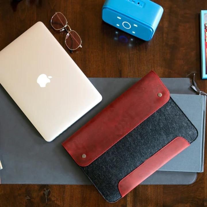 Immagine prodotto Only-Bags.Store Borsa in pelle e pile per laptop, custodia per laptop 13