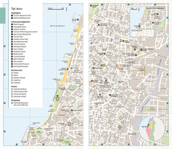 Produktbild Vis-à-Vis Reiseführer Jerusalem, Israel, Westjordanland & Petra (Deutsch, DK Verlag Reise, 2023)