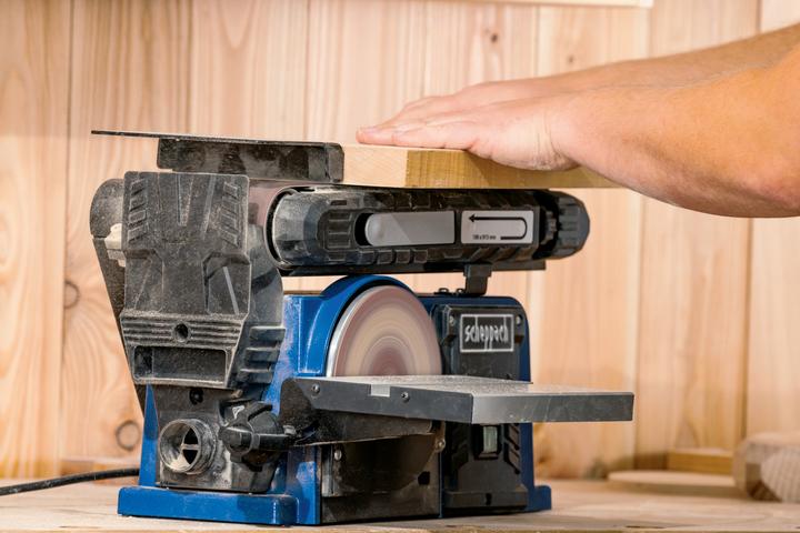 Actual product image Scheppach BTS900 Belt and disc sander (Belt sanders, Disc Sander, 370 W)