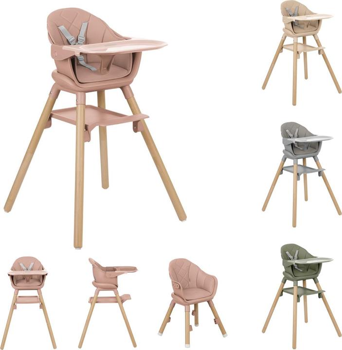 Produktbild Kikkaboo Kinderhochstuhl Woody 2 in 1 (Hochstuhl)