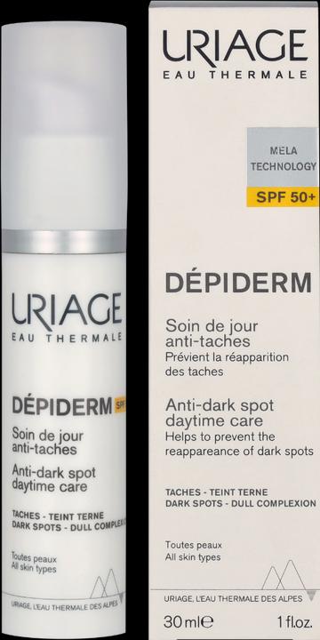 Produktbild Uriage Dépiderm Anti-Flecken Tagespflege LSF50+ Fl 30 ml (Sonnencreme Gesicht, SPF 50, 30 ml, 66 g)