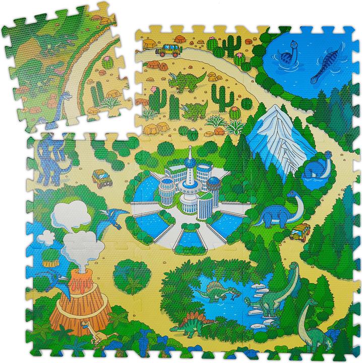 Actual product image Relaxdays Dino play mat (31 x 31 x 1 cm)