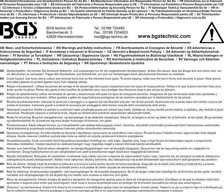 Produktbild BGS Schlauch-Abklemmzangen-Satz (255 mm)