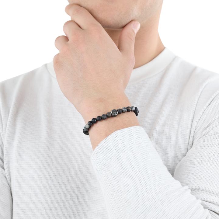 Immagine prodotto S.Oliver Gioielli da braccio per uomo, acciaio inossidabile |Compass (20 cm, Acciaio inossidabile)