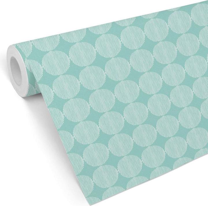Produktbild Trenddeko abstrakte Kreise 02 - mint (1008 x 48 cm)