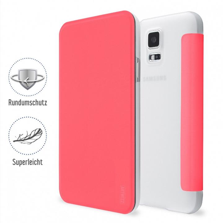 Actual product image Artwizz SmartJacket protective clip for Galaxy S5 Pink (Samsung Galaxy S5)