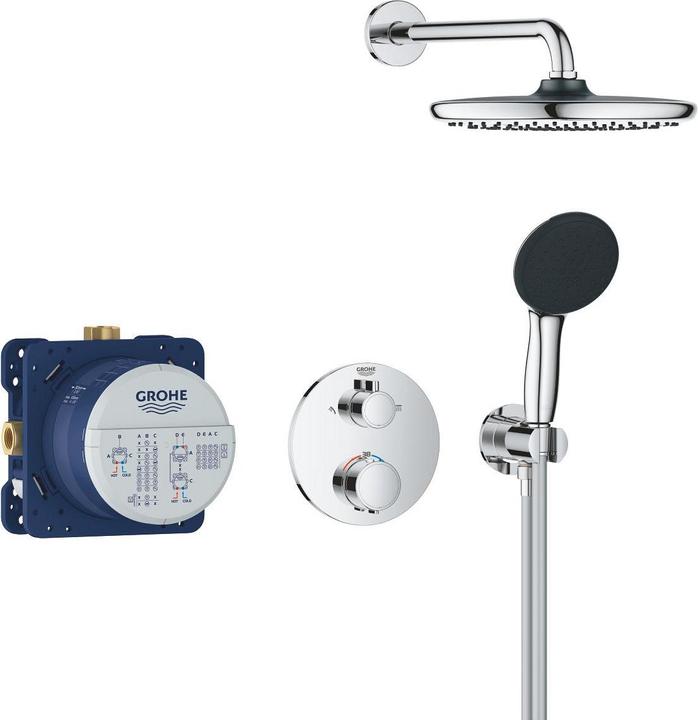 Immagine prodotto Grohe Precision Thermostat Duschsystem Unterputz mit Vitalio Start 250 (1 Strahlart) und Vitalio Comfort 1
