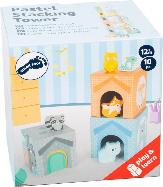 Image du produit small foot Cubes à empiler Pastel