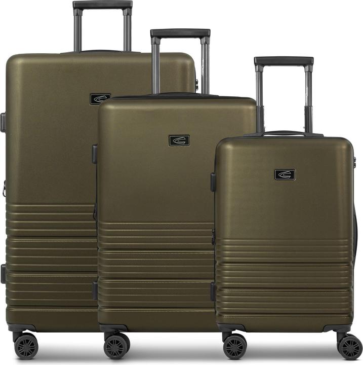 Camel Active Hanoi 4 Rollen Kofferset 3-teilig mit Dehnfalte (202 l, XL (ab 115l))