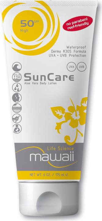 Actual product image mawaii SunCare SPF 50 175ml (Sun lotion, SPF 50, 175 ml, 210 g)
