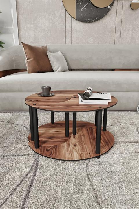 Actual product image Hanah Home Yin Yang Coffee Table 2 Set (70 x 38 x 70 cm)