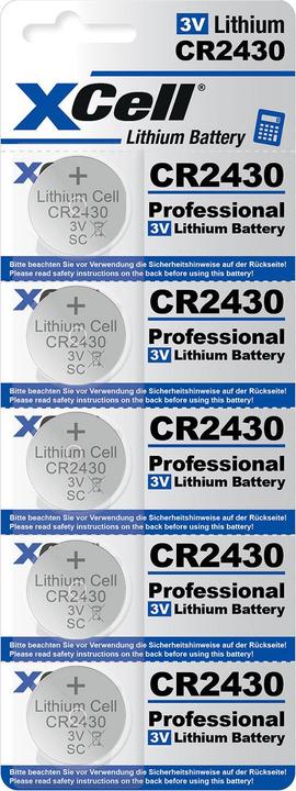Produktbild XCell 10er-Set Lithium-Knopfzelle CR2430, 3V / 290mAh (10 Stk., CR2430, 290 mAh)