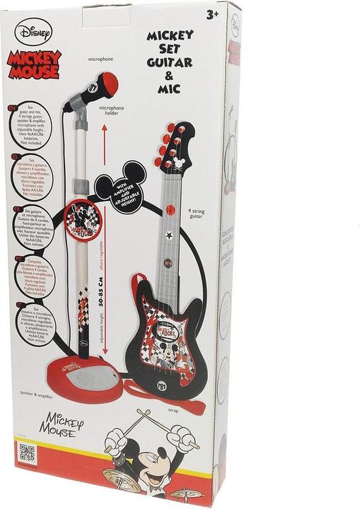 Immagine prodotto Mickey Mouse Chitarra musicale per bambini con microfono di Topolino