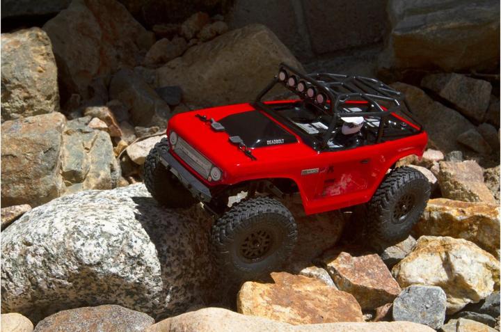 Immagine prodotto Axial SCX24 Catenaccio Elettrico Spazzolato 4WD 1:24 RTR rosso (RTR pronto all'uso)
