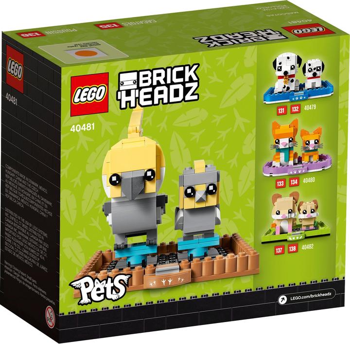 Actual product image LEGO BrickHeadz - Cockatiel (40481, LEGO Brickheadz)