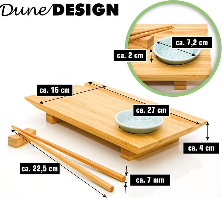 Actual product image DuneDesign Sushi Tableware Set 4 Persons (16 Piece)
