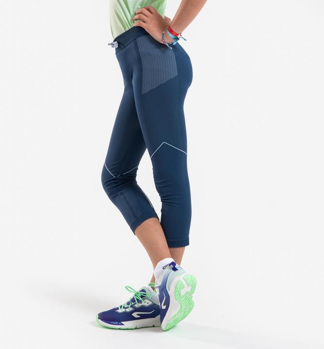 Produktbild Kiprun Lauftights 7/8 Kinder - Comfort 500 marineblau (12, 13, 14)