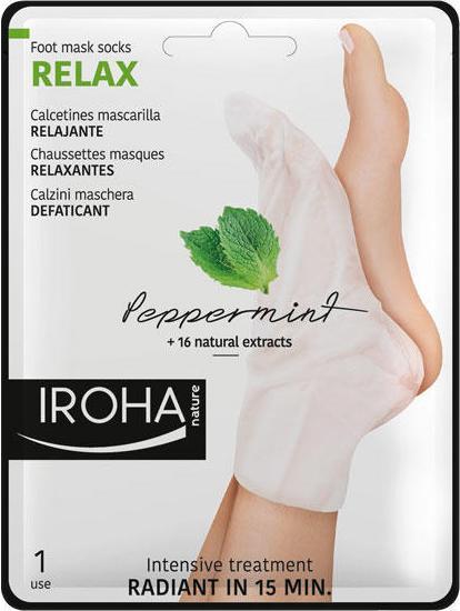 Produktbild Iroha Nature Nature - Foot Mask Socks Relax Peppermint (Fussmaske, 9 ml)