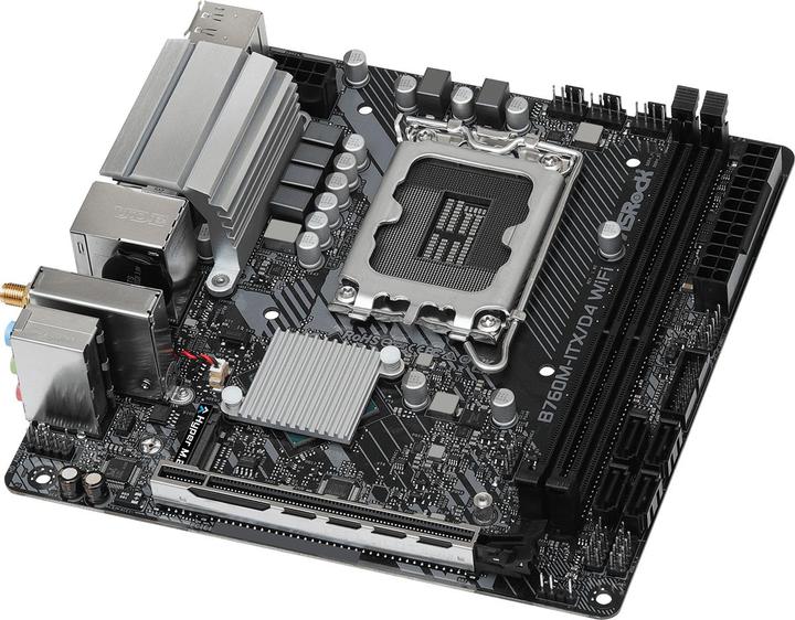 Produktbild AsRock B760M-ITX/D4 WiFi (LGA 1700, Intel B760, Mini-ITX)