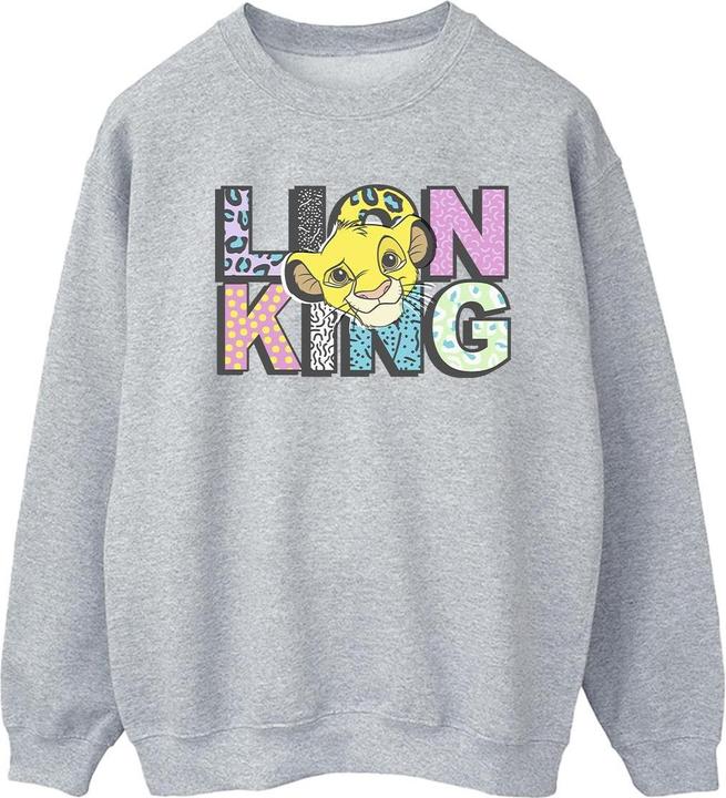 Disney The Lion King Pattern Logo Sweatshirt (L)