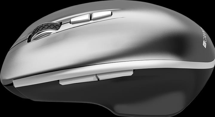 Productafbeelding Canyon Draadloze optische muis met blauwe LED sensor MW-21, met 7 knoppen, donkergrijs (Draadloze)