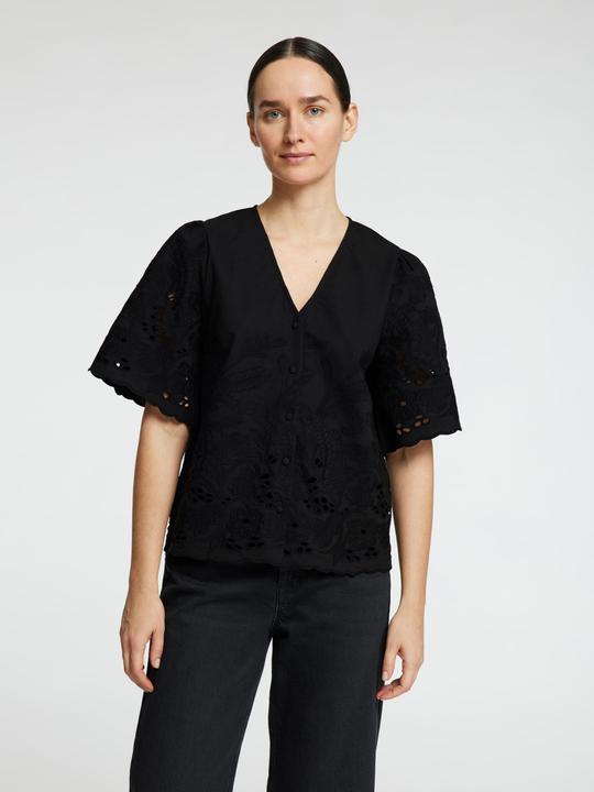 Produktbild Selected Femme Slfdahlia Ss Broderi Shirt Noos (42)