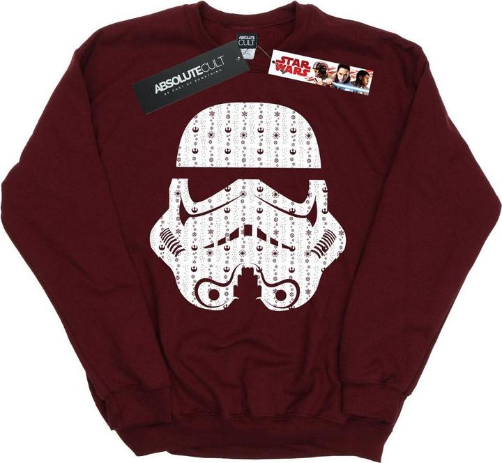 Star Wars Christmas Stormtrooper Helmet Sweatshirt Jungen