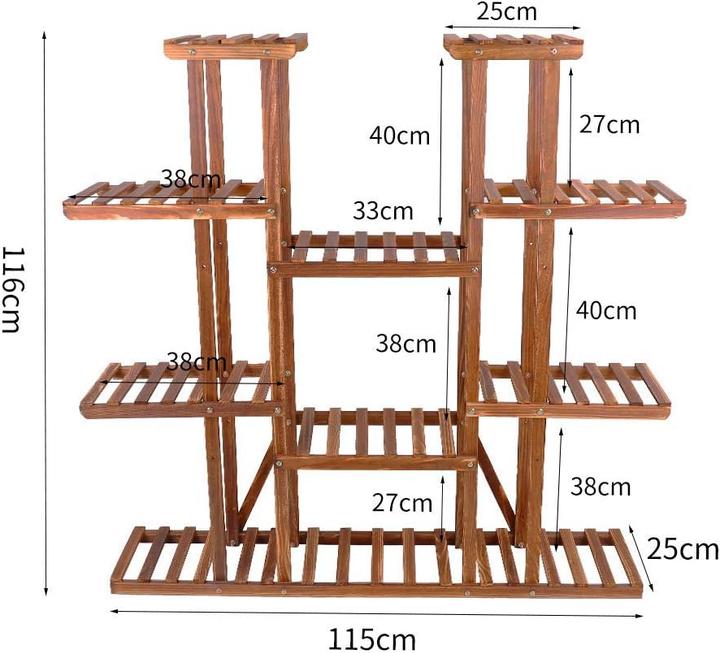 Immagine prodotto Unho Scaffale di legno per piante, 115×25×116cm