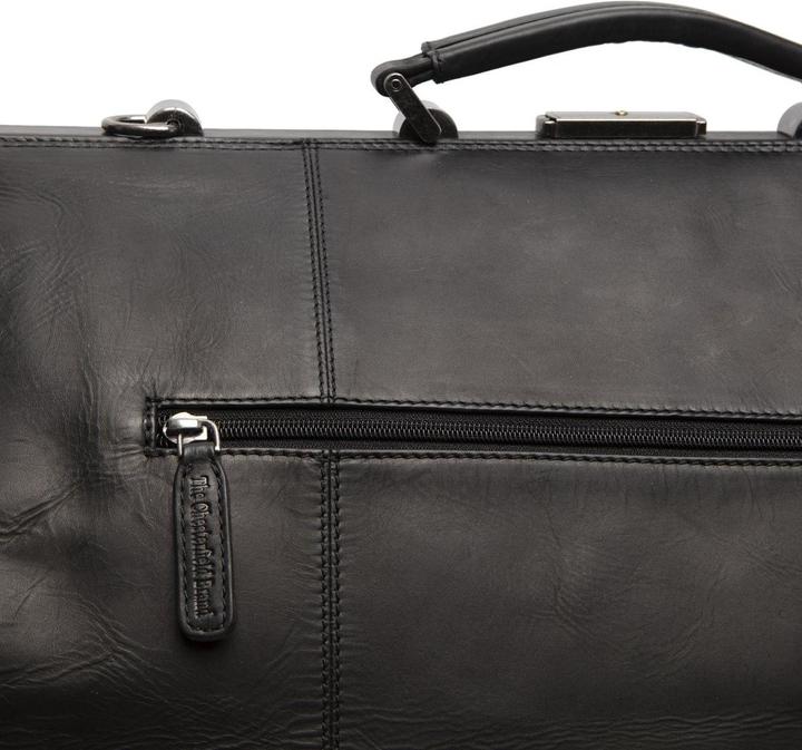 Image du produit The Vegan Cow Chesterfield Brand Leren Weekendtas Zwart Corfu (41.90 l)