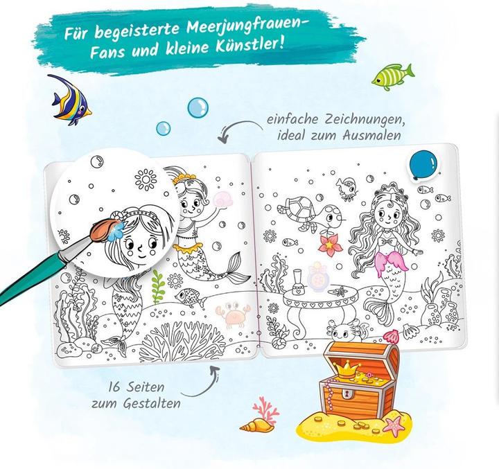Immagine prodotto Libro di sirene da colorare con gli adesivi