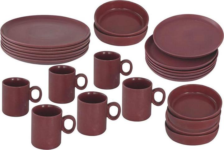 Immagine prodotto Bormioli Rocco Porzellanservice Mika 24 teilig bordeaux (24 Pezzo/i)