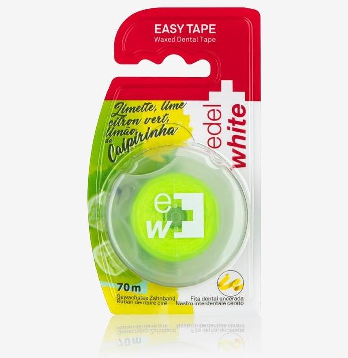 Produktbild Edel + White Easy Tape gewachste Zahnseide Caipirinha (70 m)