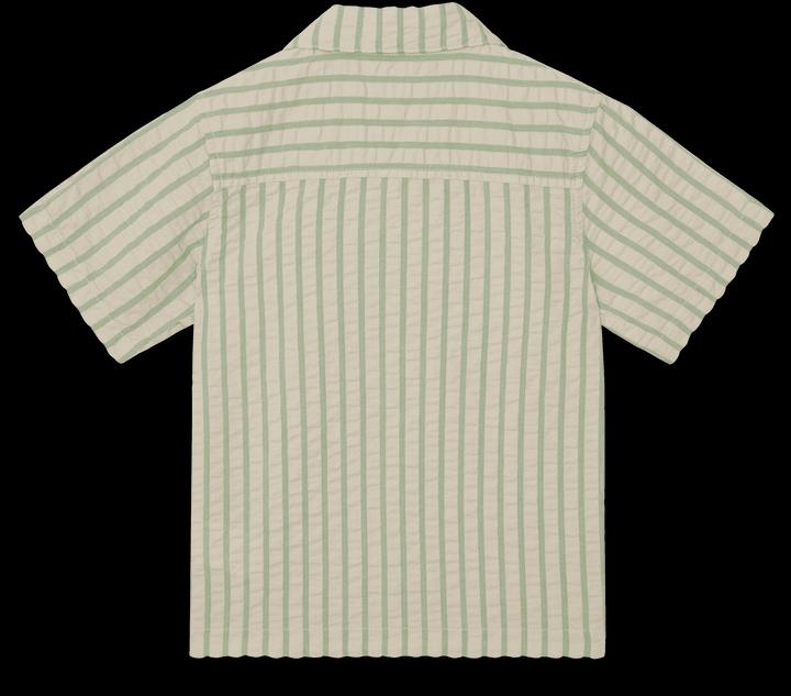 Image du produit Garbo & Friends Chemise à manches courtes en seersucker Stripe Emerald (122)