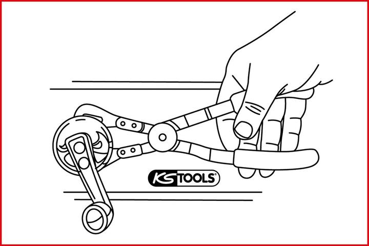 Image du produit KS Tools Pince pour ressorts de porte, 8-45 mm (210 mm)