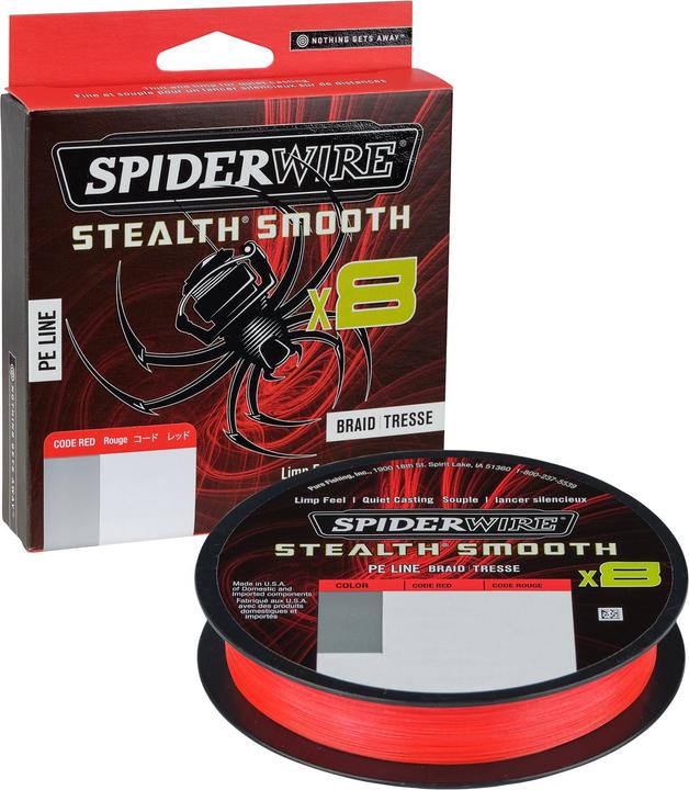 Image du produit Spiderwire Stealth Smooth 8 Code Rouge (6 kg, 0.07 mm)