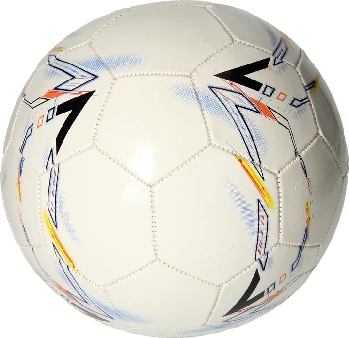 Leather football with print, size 5