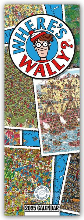 Actual product image Where's Wally - Where is Wally 2024 - Slimline calendar (English)