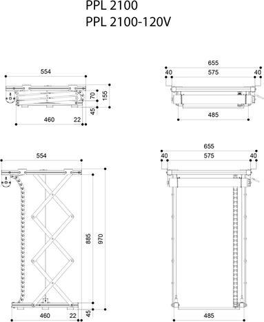 Productafbeelding Vogels Ppl2100 (Plafond)